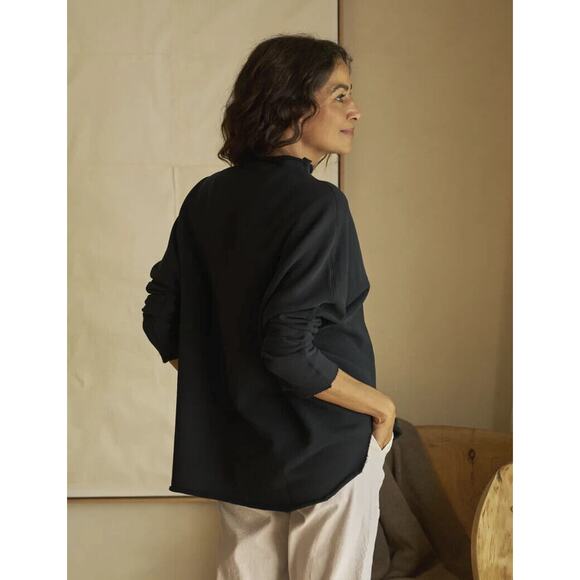 Frank & Eileen Effie Long Sleeve Funnel Neck Capelet Top Large *Read Description - Picture 11 of 16